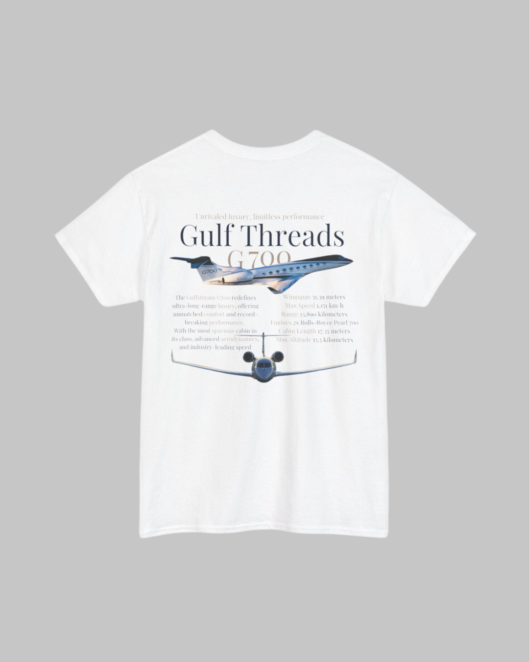 Luxury Gulf Stream G700 Tee